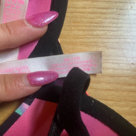 Pink Graphic Lounge Bra. Size 34C. - Picture 3 of 4